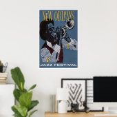 Affiche de jazz de la Nouvelle-Orléans Impression (Bureau à domicile)