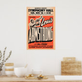 Affiche de jazz de Louis Armstrong - Satchmo à Sym (Cuisine)