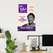 Affiche de jazz d'Ella Fitzgerald - En concert à M (Bureau à domicile)