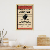 Affiche de jazz Django Reinhardt - Stephane Grappe (Cuisine)