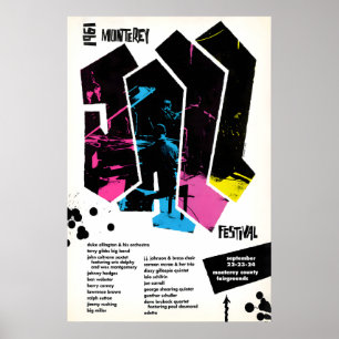 Affiche de jazz du festival de jazz de Monterey 19
