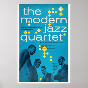 Affiche de jazz Modern Jazz Quartet - Hanovre, All