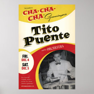 Affiche de jazz Tito Puente - Cha Cha Cha - En con