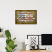 Affiche de Jefferson : Citation sur le Big Governm (Bureau à domicile)