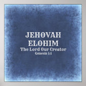 Affiche de Jehovah Elohim (Devant)