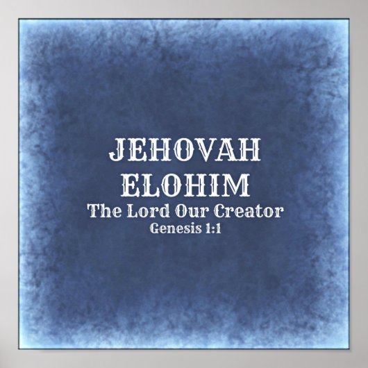Affiche de Jehovah Elohim (Devant)