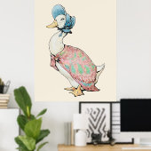 Affiche de Jemima Puddle Duck sur fond beige (Bureau à domicile)