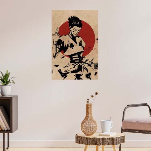 Affiche de Jester Anime Esthétique avec Cartes à J (Salon 3)