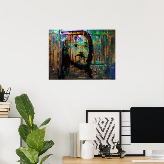 affiche de jésus psychédélique (Bureau à domicile)