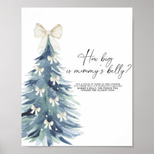 Affiche de jeu d'arbre d'hiver quelle est la taill
