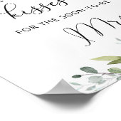 Affiche de jeu de baby shower combien de bisous ve (Coin)