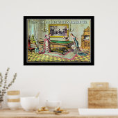 Affiche de jeu de billard vintage (Cuisine)