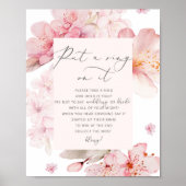 Affiche de jeu de cerisier en fleurs mettant une b (Devant)