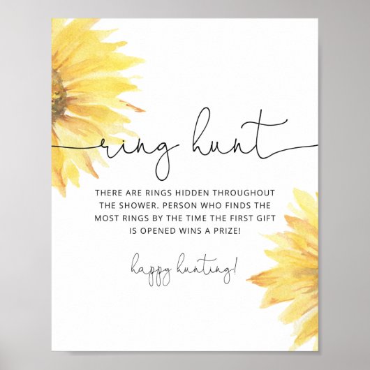 Affiche de jeu de chasse à l'anneau de douche nupt (Devant)