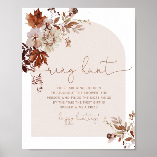 Affiche de jeu de chasse à l'anneau de douche nupt (Devant)