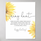 Affiche de jeu de chasse à l'anneau de tournesol p (Devant)