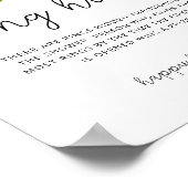 Affiche de jeu de chasse à l'anneau floral rose po (Coin)