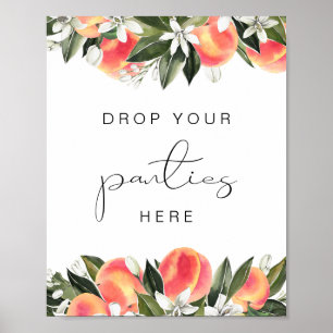 Affiche de jeu de culotte pour enterrement de vie 
