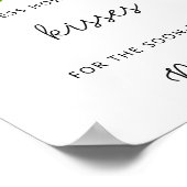 Affiche de jeu de douche de mariée Roses combien d (Coin)