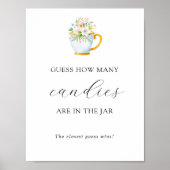 Affiche de jeu de douche « Devinez combien il y en (Devant)