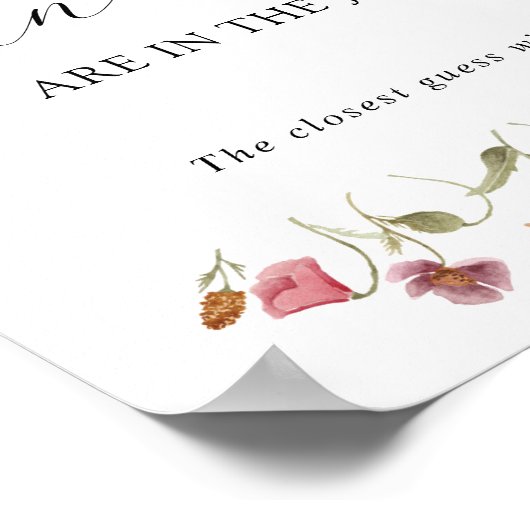 Affiche de jeu de douche 'Devinez combien il y en  (Coin)