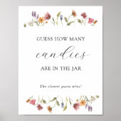 Affiche de jeu de douche 'Devinez combien il y en  (Devant)