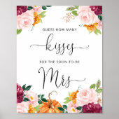 Affiche de jeu de douche nuptiale pour combien de  (Devant)