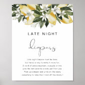 Affiche de jeu de langes DAHLIA Lemon Late Night (Devant)