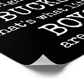 Affiche de jeu de mots What Little Boys Are Made O (Coin)