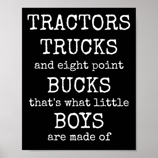 Affiche de jeu de mots What Little Boys Are Made O (Devant)