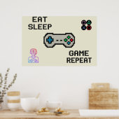 Affiche de jeu – Impression sur toile pour chambre (Cuisine)