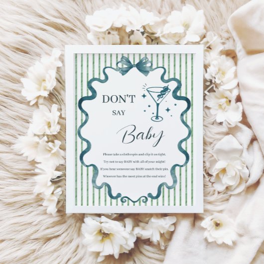Affiche de jeu moderne Little Tini One Don’t Say B