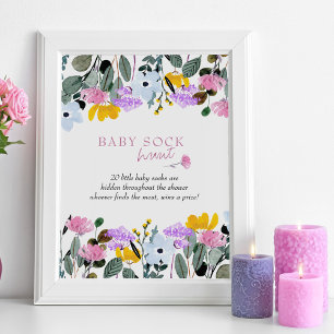 Affiche de jeu pour Baby Shower Chasse aux chausse