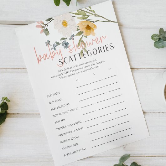 Affiche de jeu pour Baby Shower Little Fox Scatter