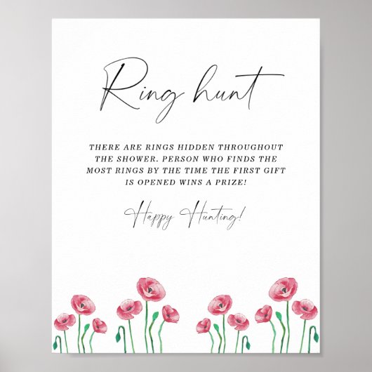 Affiche de jeu pour chasse aux anneaux estivale po (Devant)