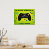 AFFICHE DE JEU VIDÉO POUR FÊTE D'ANNIVERSAIRE (Cuisine)