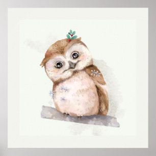 Affiche de jeune hibou