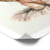 Affiche de joli chaton en pyjama rose (Coin)