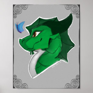 Affiche de joli dragon