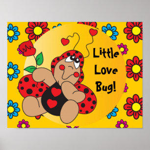 Affiche de joli petit amour insecte