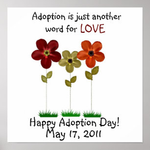 affiche de jour d'adoption