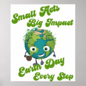 Affiche de Jour des terres "Small Acts, Big Impact (Devant)