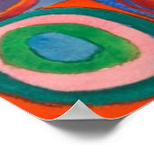 Affiche de Kandinsky Carrés Cercles Concentriques (Coin)