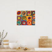 Affiche de Kandinsky Carrés Cercles Concentriques (Cuisine)