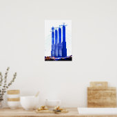 Affiche de Kansas City Skyline (Cuisine)