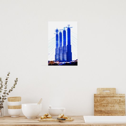 Affiche de Kansas City Skyline (Cuisine)