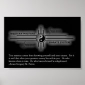 Affiche de karaté inspirant (Devant)