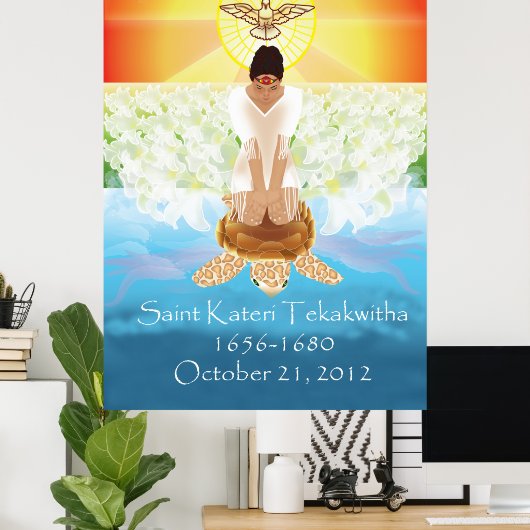 Affiche de Kateri Tekakwitha (Bureau à domicile)