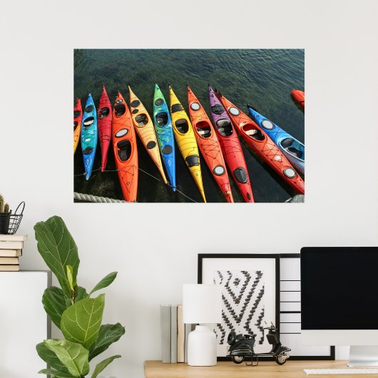 Affiche de Kayaks (Bureau à domicile)