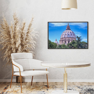 Affiche de la Basilique Saint-Pierre, Rome Italie